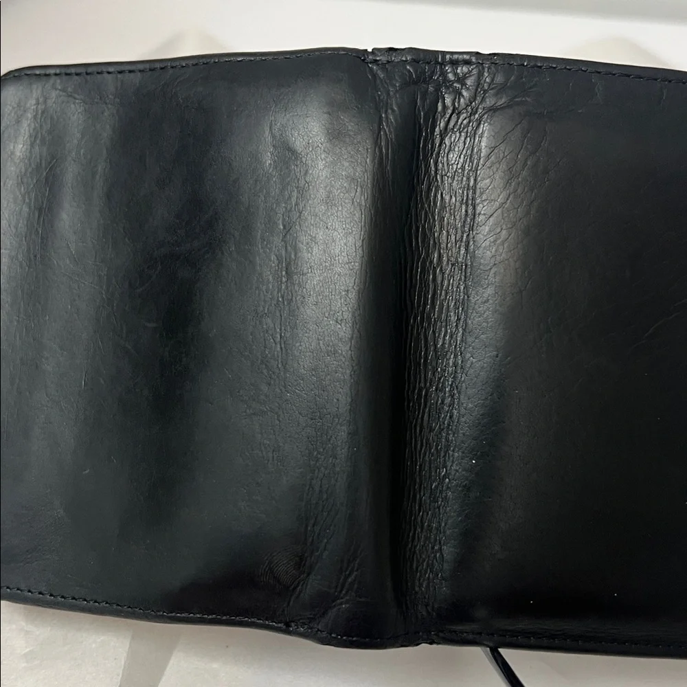 Vintage Coach Black Leather Wallet kisslock - Picture 17 of 17